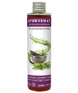 Shower gel with 18 Ayurvedic plants - AyurvÃ©nat BIO, 200 ml